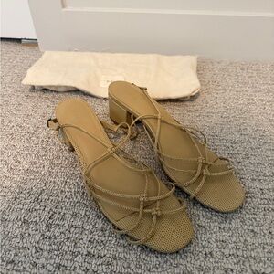 Doen Leather Heel Sandals